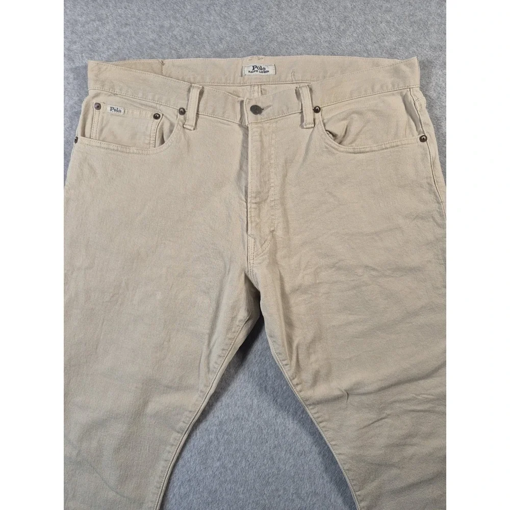 Polo Ralph Lauren Jeans Mens 36x30 Khaki Straight Fit Casual